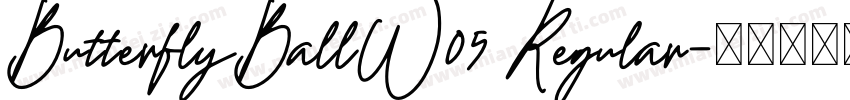 ButterflyBallW05 Regular字体转换